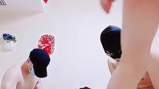 日本算人类吗露脸3P口爆自动阳具操得巨乳母狗高潮迭起！买药约炮 微信AFC829